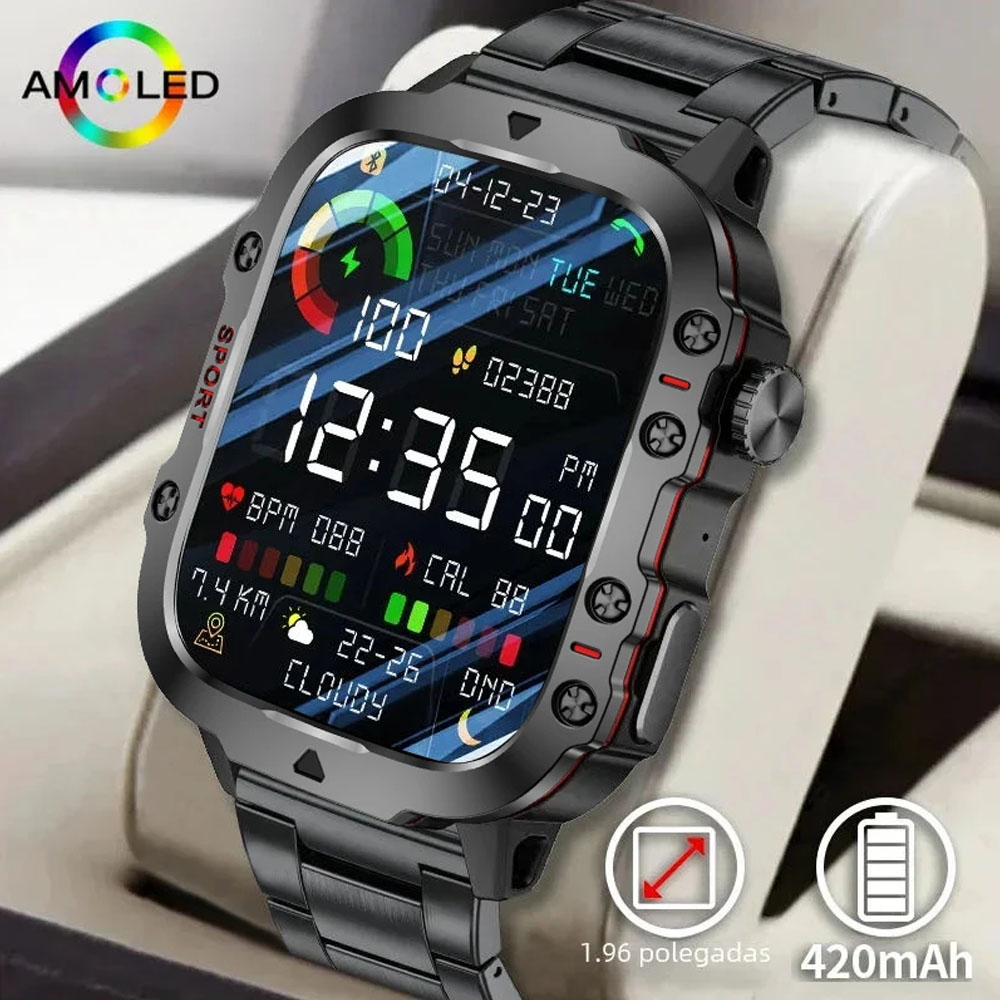 Smartwatch Rugged Watches For Men - 오리지널 러기드 남성용 스마트워치 무선 통화