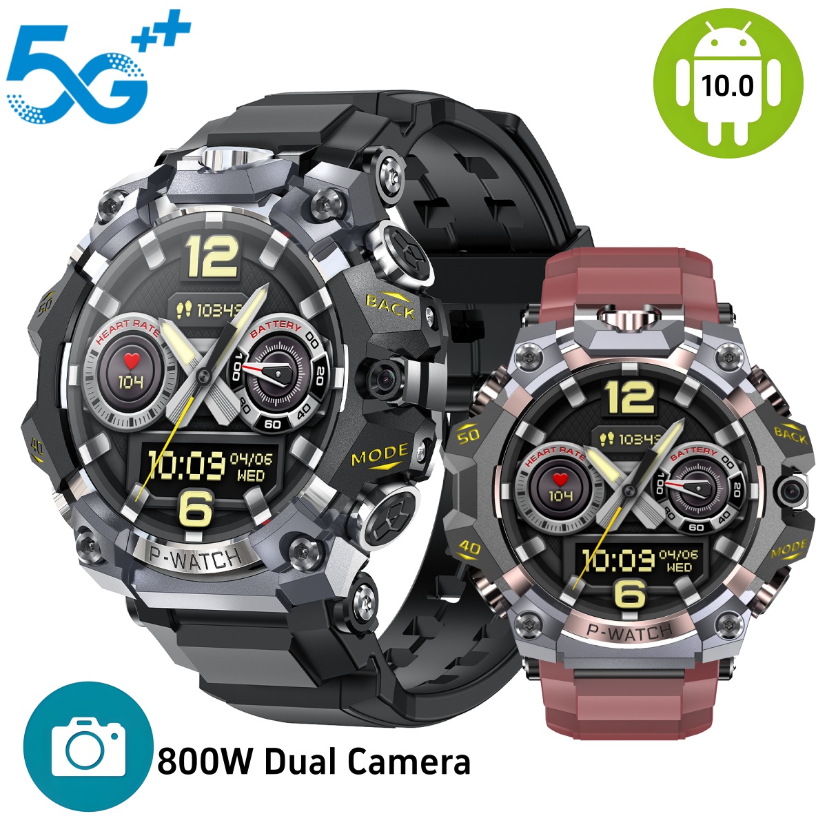 Smartwatch Phone Watches - Q668 스마트워치 안드로이드 10.0 1.95인치 AMOLED