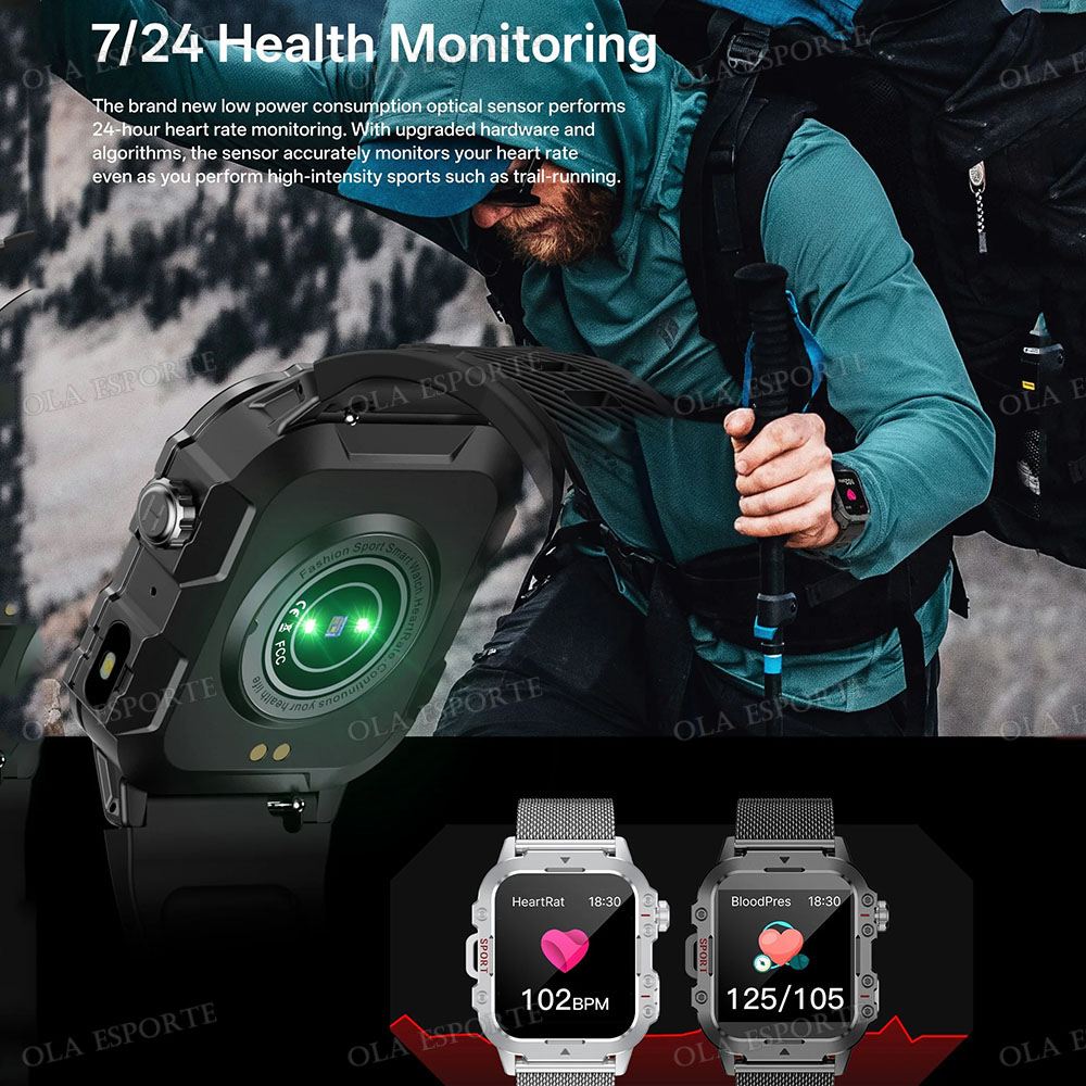 2026 새로운 견고한 군용 GPS 스마트 시계 남성  - Smartwatch Rugged Watches For Men 리뷰 및 가격