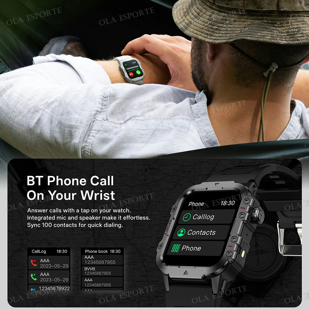 2026 새로운 견고한 군용 GPS 스마트 시계 남성  - Smartwatch Rugged Watches For Men 리뷰 및 가격