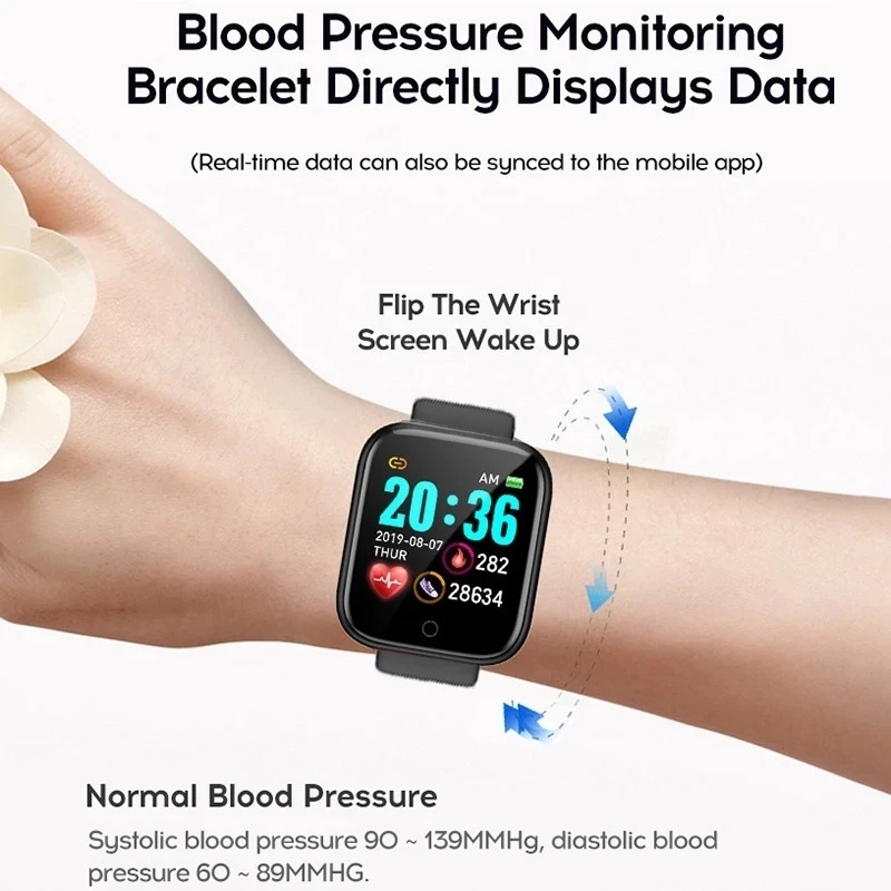 스마트 시계 남성 여성 손목 시계 스마트 시계 메시지  - Smartwatch Watches Girls 리뷰 및 가격