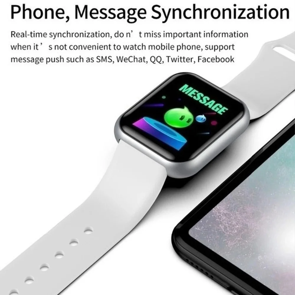 스마트 시계 남성 여성 손목 시계 스마트 시계 메시지  - Smartwatch Watches Girls 리뷰 및 가격