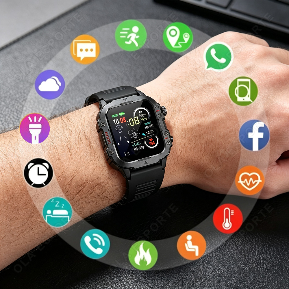 2026년형 러기드 밀리터리 스마트워치 남성용 아웃도어 - Smartwatch Rugged Watches For Men 리뷰 및 가격