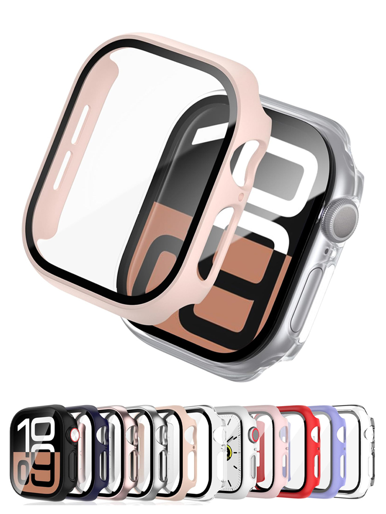 애플 워치용 커버 케이스, HD 강화 유리, 하드 PC - Smartwatch New Watches 리뷰 및 가격