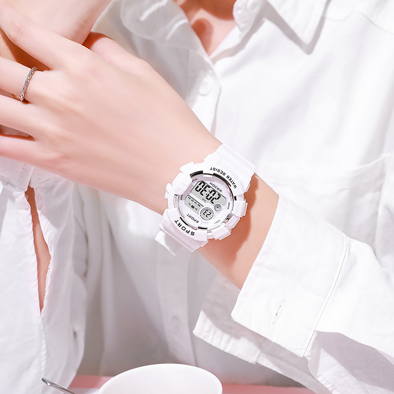 패션 키즈 시계 빛나는 방수 스포츠 디지털 시계 알람  - Smartwatch Watches Girls 리뷰 및 가격