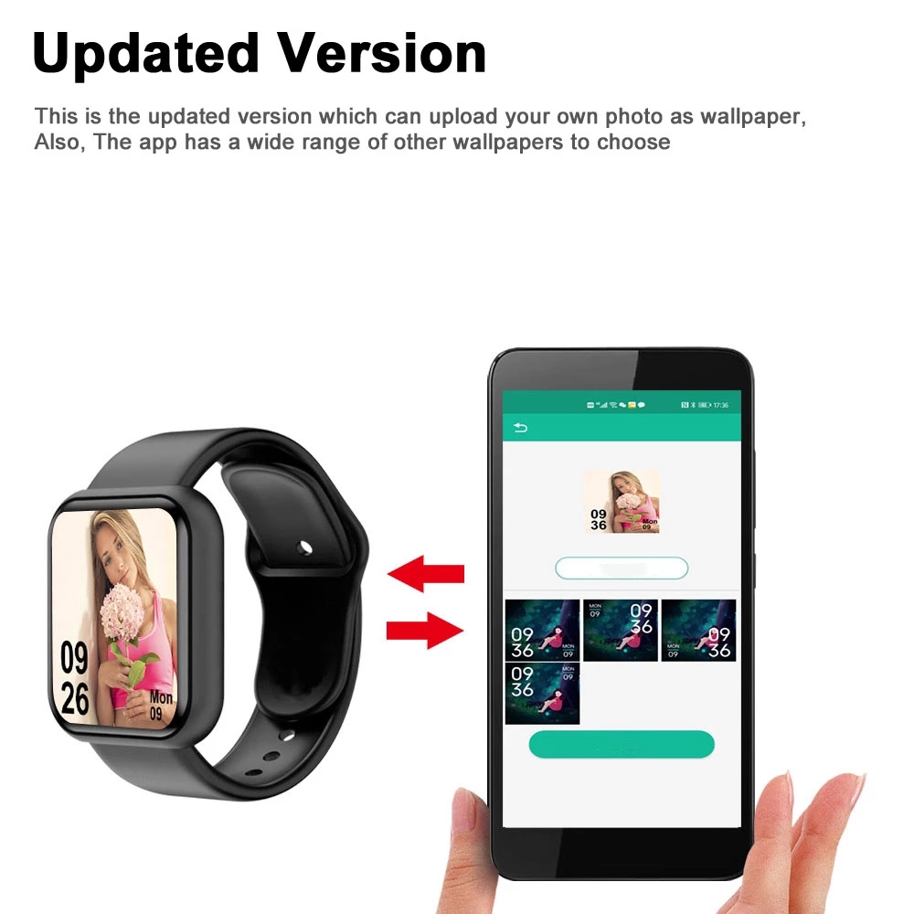 스마트 워치 남녀공용 스포츠 모드 음악 제어 칼로리 거 - Smartwatch Watches Girls 리뷰 및 가격