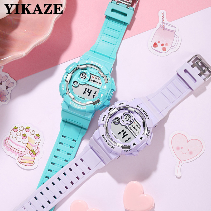 YIKAZE 어린이 시계 패션 빛나는 방수 알람 시계  - Smartwatch Digital Watches For Kid Boy 리뷰 및 가격