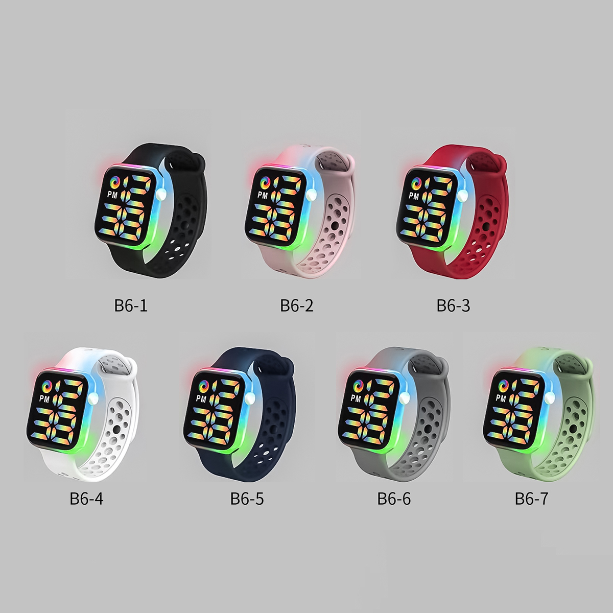 어린이 스마트 전자 시계, 다채로운 LED 빛나는 터치 - Smartwatch Watches Girls 리뷰 및 가격