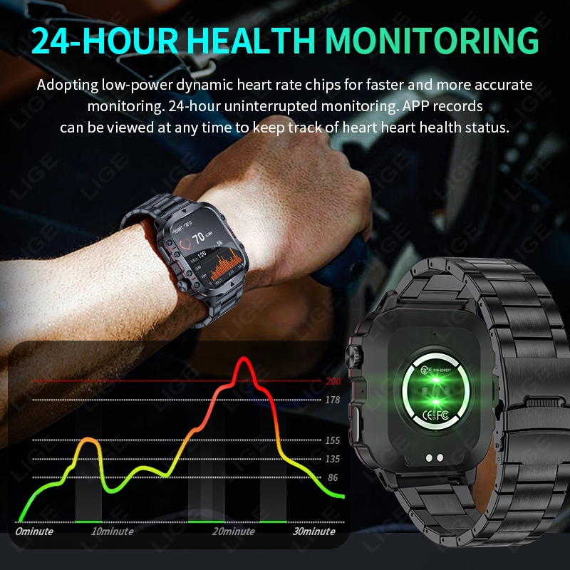 2026 견고한 군용 피트니스 스마트 워치 남성용 안드 - Smartwatch Rugged Watches For Men 리뷰 및 가격