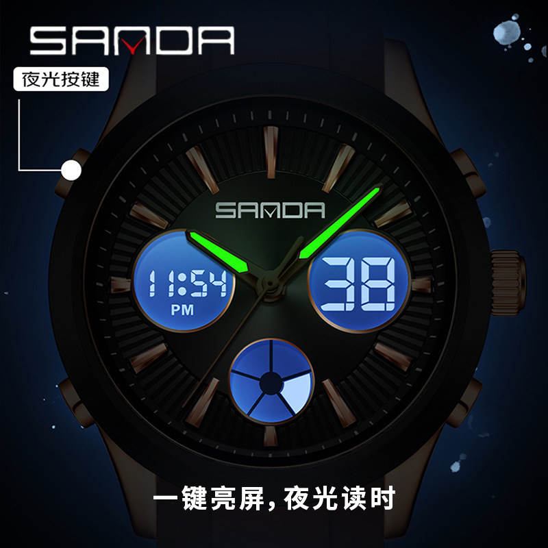 SANDA 전자 시계 야광 3시간 다기능 스포츠 시계  - Smartwatch Watches Girls 리뷰 및 가격