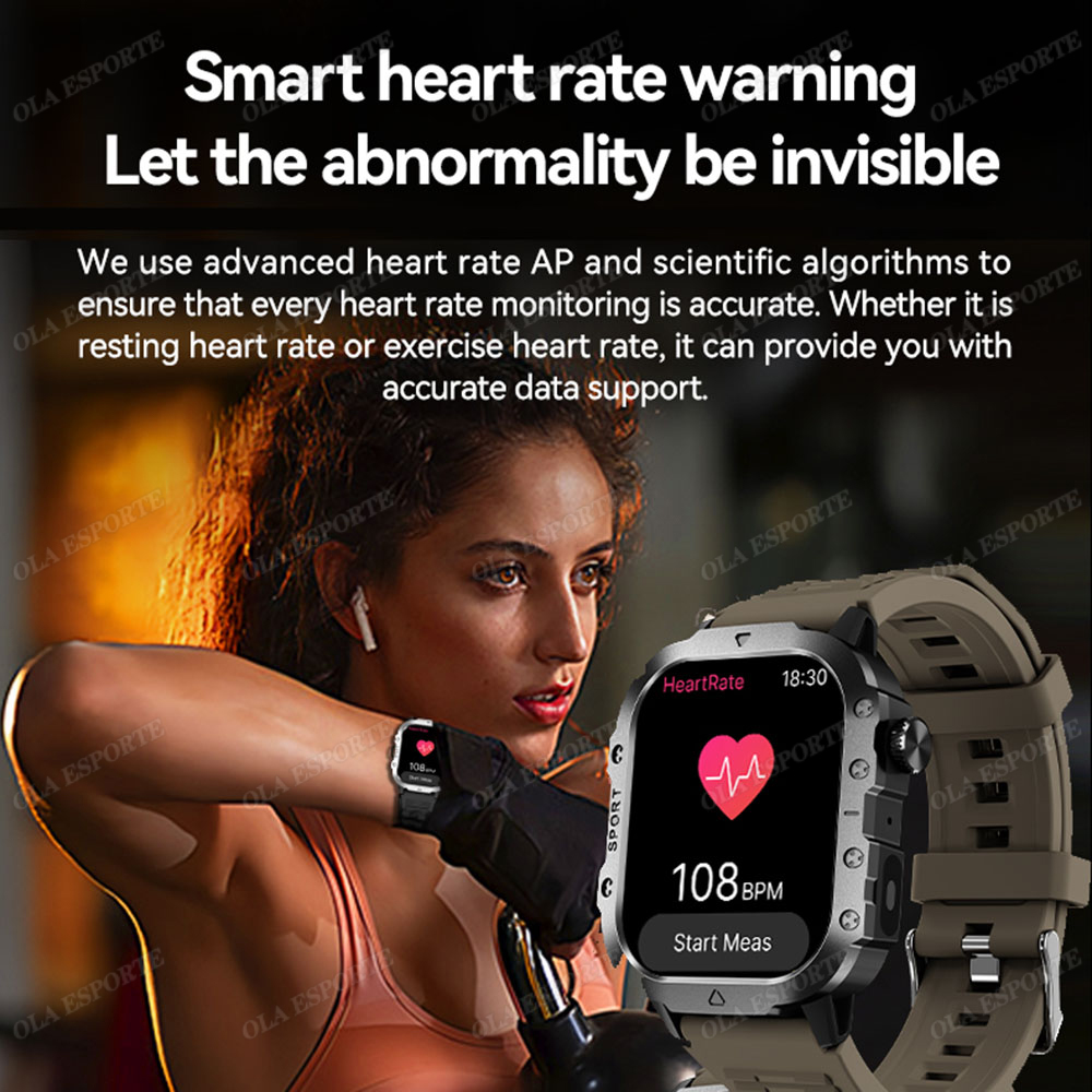 새로운 견고한 군용 손전등 스마트워치 2026 남성용  - Smartwatch Rugged Watches For Men 리뷰 및 가격