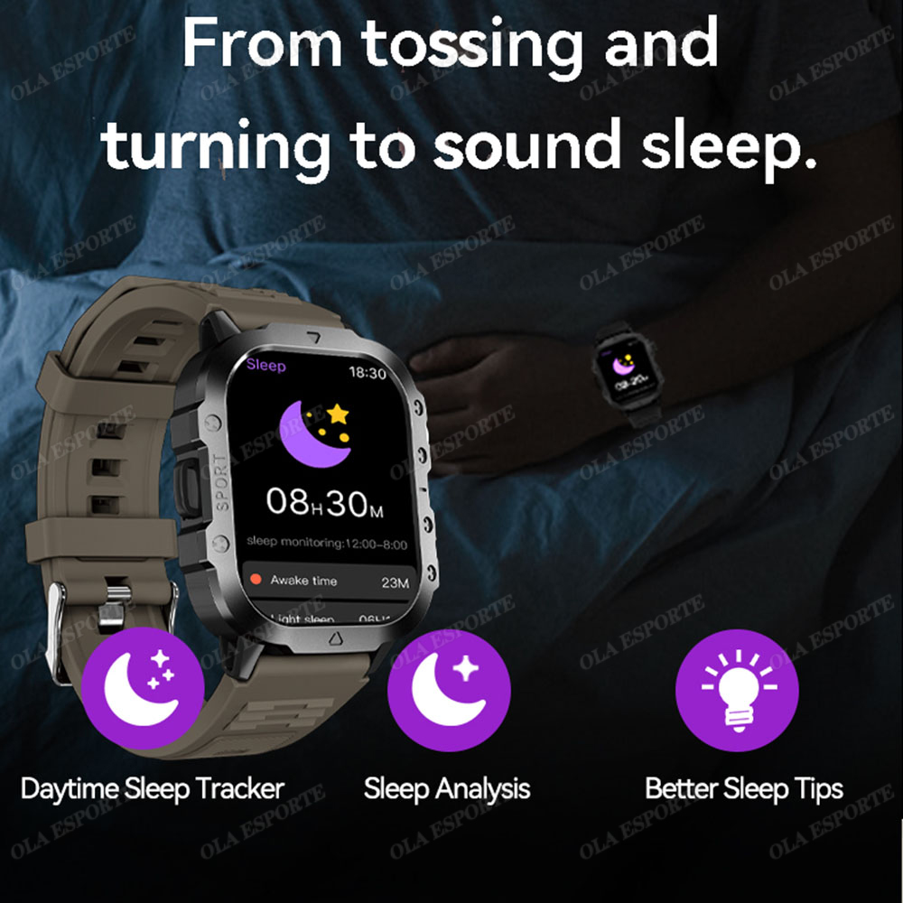 새로운 견고한 군용 손전등 스마트워치 2026 남성용  - Smartwatch Rugged Watches For Men 리뷰 및 가격