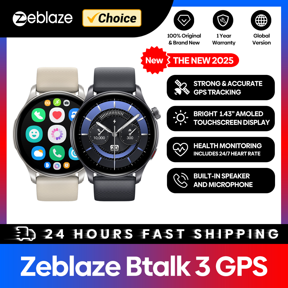 Zeblaze Btalk 3 GPS 스마트워치, AMO - Hybrid Smartwatch 리뷰 및 가격