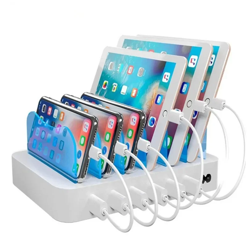 6USB 데스크탑 폰 거치대, 스마트 충전기, 6포트  - Smartwatch Phone Watches 리뷰 및 가격